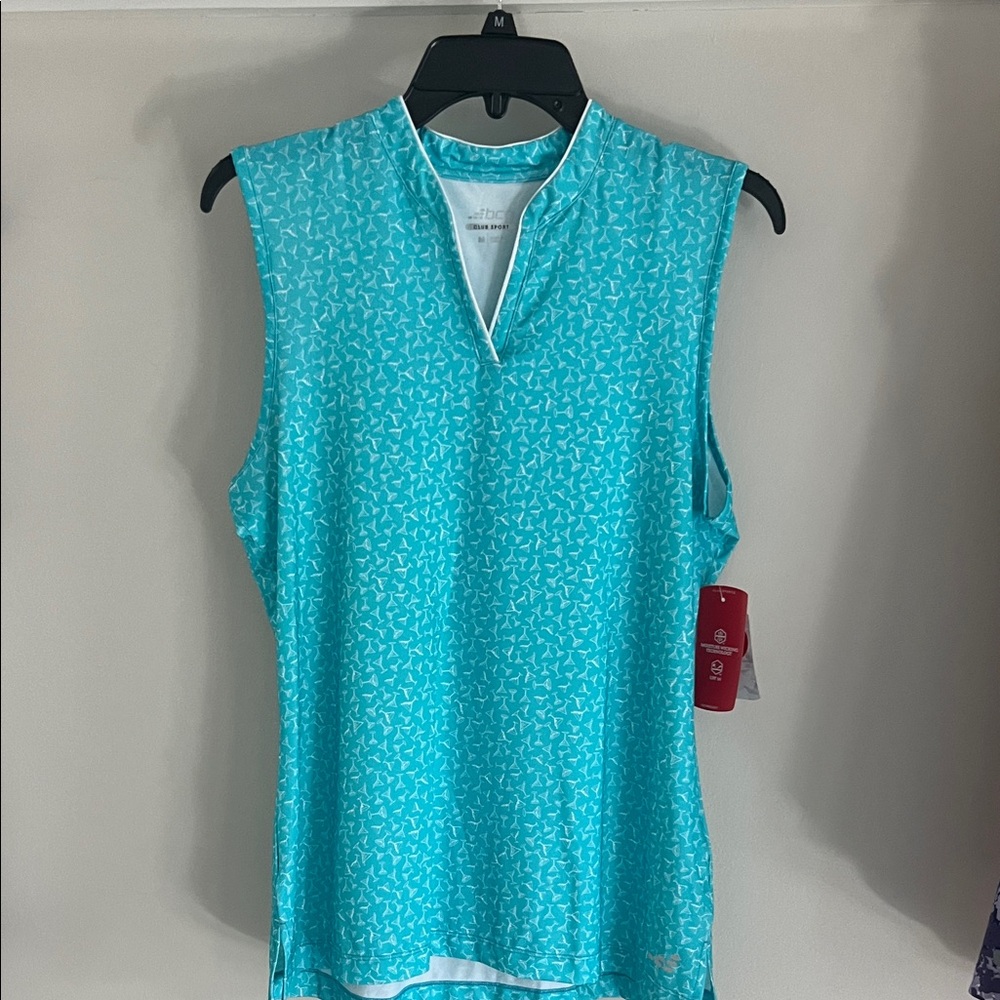 BCG Aqua Patterned Tank Top